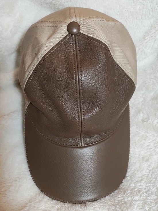Woman\'s Gucci Leather & Cotton Baseball Cap L main image 8
